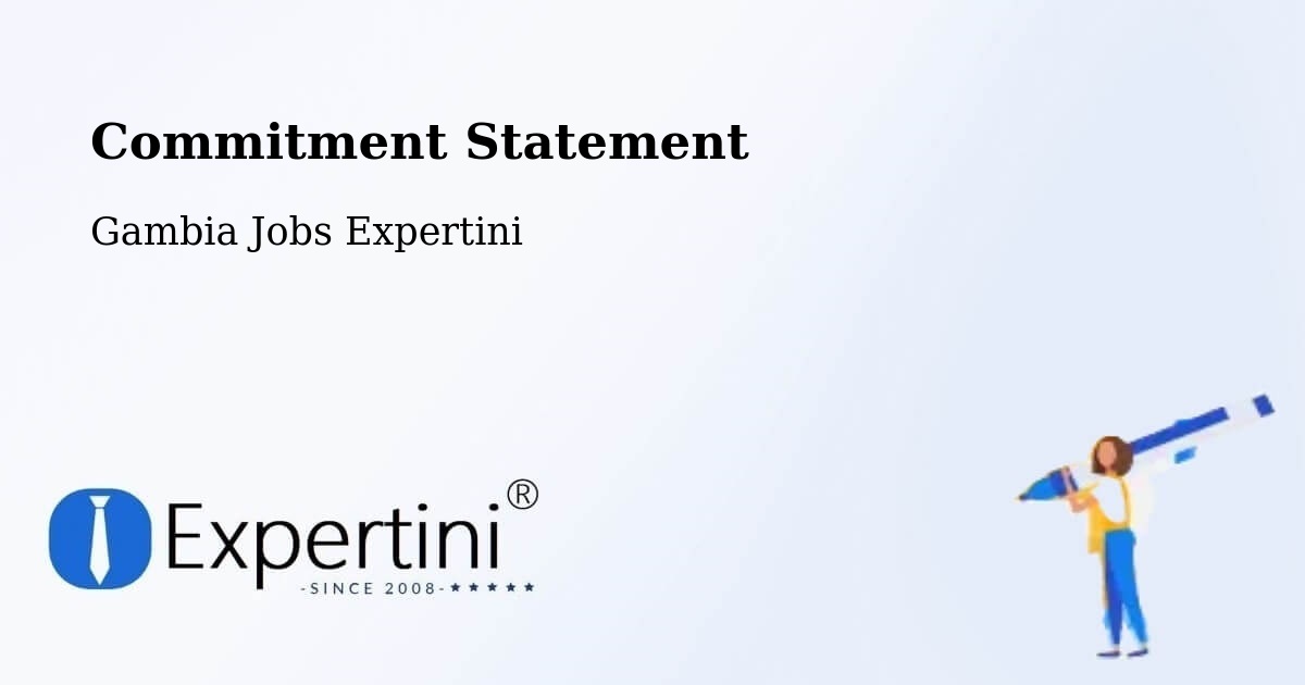 Corporate Commitment – Kiang East - Gambia Jobs Expertini